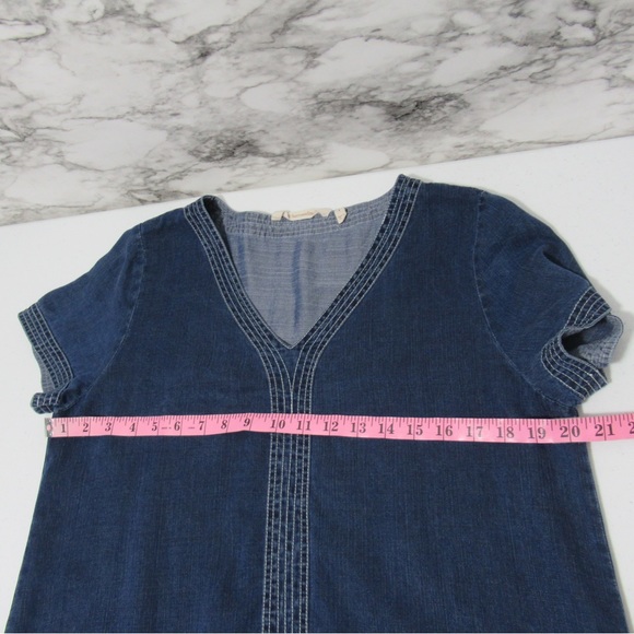 Soft Surroundings Chambray Tunic Top Size Small - Picture 9 of 14